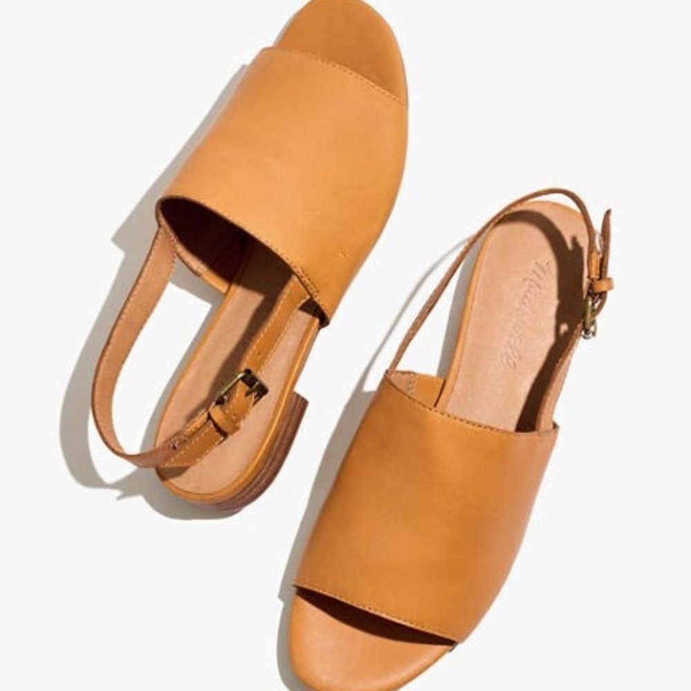 Madewell Noelle Slingback Sandals in leather